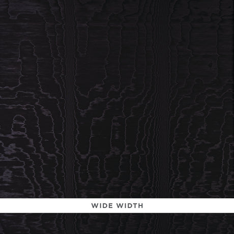 Schumacher Moiré Wallcovering Noir Wallpaper - Eade's Wallpaper
