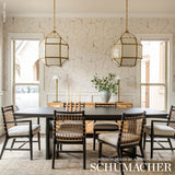 Schumacher Filigree Linen Wallpaper
