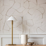 Schumacher Filigree Linen Wallpaper