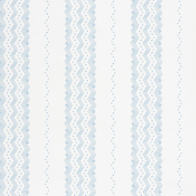 Schumacher Nauset Stripe Sky Wallpaper - Eade's Wallpaper