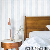 Schumacher Nauset Stripe Blush Wallpaper - Eade's Wallpaper
