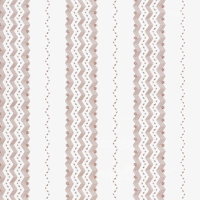 Schumacher Nauset Stripe Sienna Wallpaper - Eade's Wallpaper