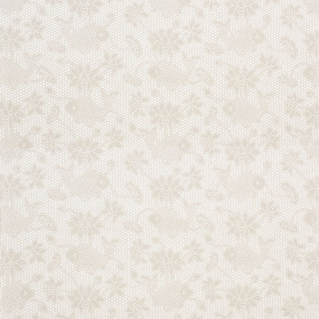 Schumacher Lotus Batik Natural Wallpaper - Eade's Wallpaper