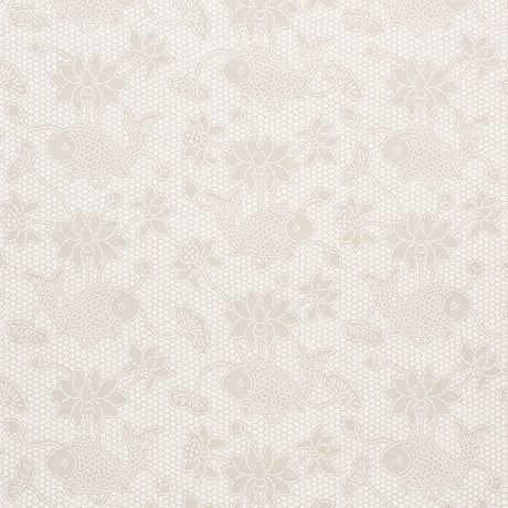 Schumacher Lotus Batik Natural Wallpaper - Eade's Wallpaper