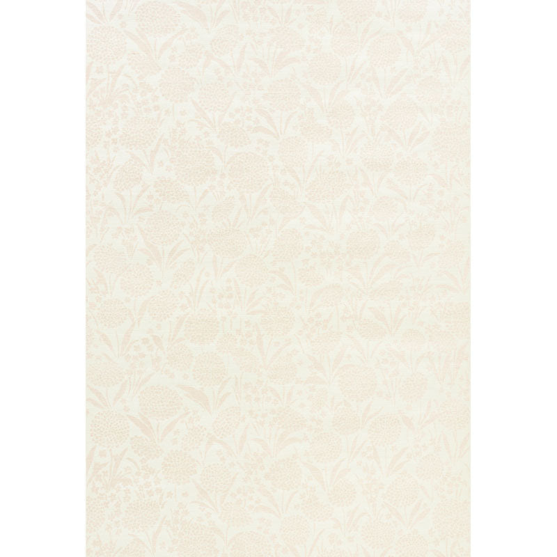 Schumacher Chrysanthemum Sisal Blush Wallpaper