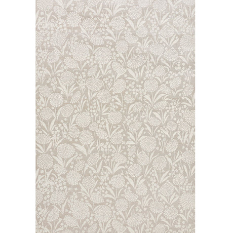 Schumacher Chrysanthemum Hemp Shimmer Moonstone Wallpaper
