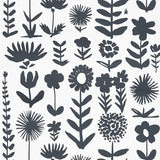 Schumacher Wild Things Black Wallpaper