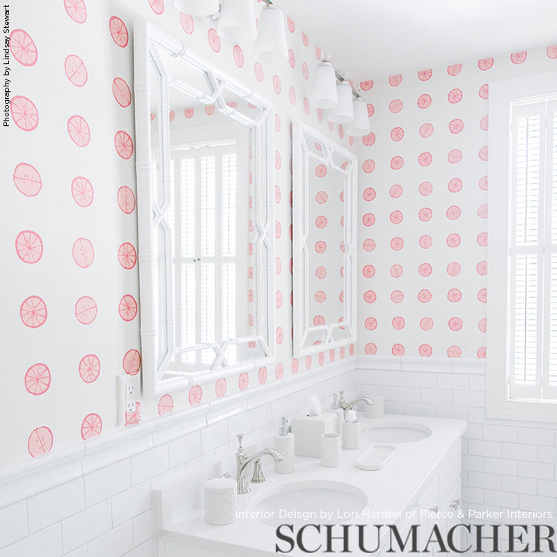 Schumacher Lemonade Grapefruit Wallpaper - Eade's Wallpaper