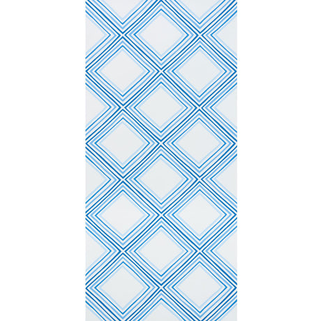 Schumacher Square Dance Blue Wallpaper - Eade's Wallpaper