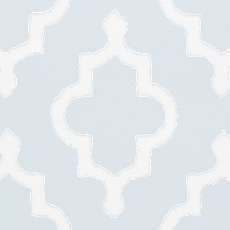 Schumacher Jake Orpington Blue Wallpaper