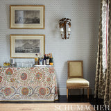Schumacher Jake Quiet Pink Wallpaper