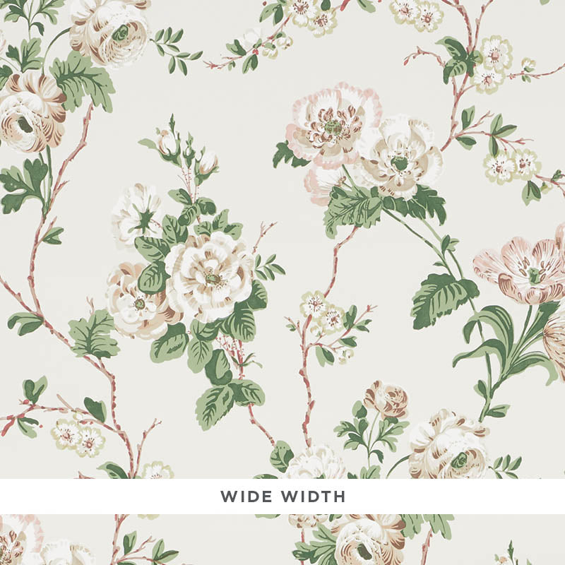 Schumacher Betty Quiet Pink Wallpaper