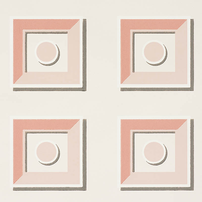 Schumacher Marcel Blush Wallpaper - Eade's Wallpaper