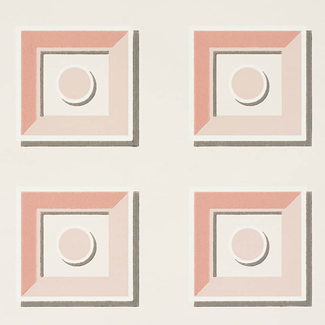 Schumacher Marcel Blush Wallpaper - Eade's Wallpaper