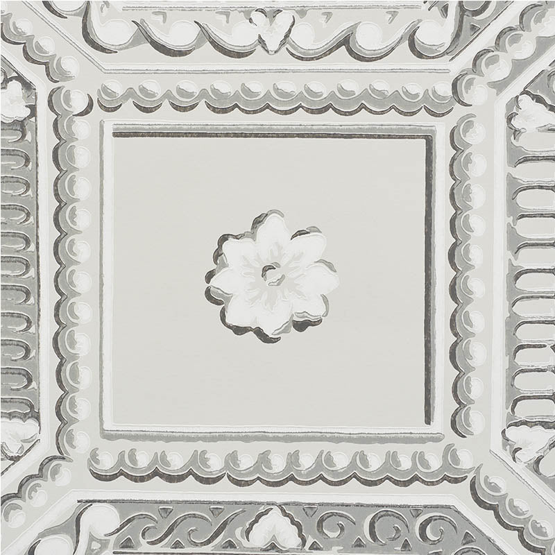 Schumacher Lacunaria Dove Wallpaper