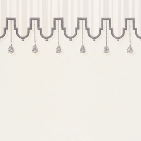 Schumacher Villa Panel Dove Wallpaper