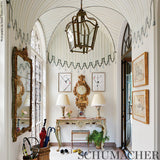 Schumacher Villa Panel Dove Wallpaper