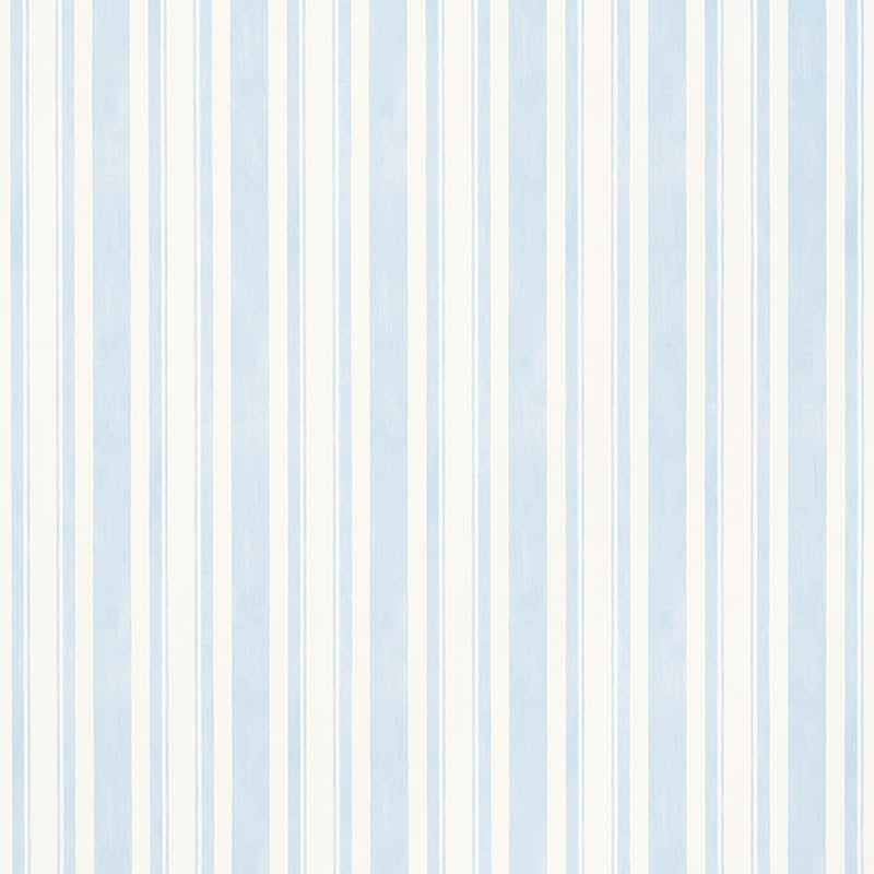 Schumacher Villa Stripe Sky Wallpaper