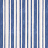 Schumacher Villa Stripe Navy Wallpaper