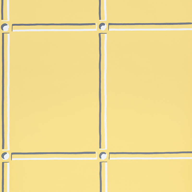 Schumacher La Galerie Yellow Wallpaper - Eade's Wallpaper