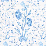Schumacher Khilana Floral Porcelain Wallpaper - Eade's Wallpaper