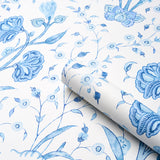 Schumacher Khilana Floral Porcelain Wallpaper - Eade's Wallpaper