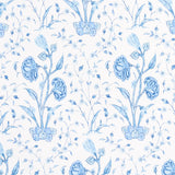 Schumacher Khilana Floral Porcelain Wallpaper - Eade's Wallpaper