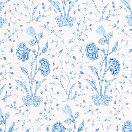 Schumacher Khilana Floral Porcelain Wallpaper - Eade's Wallpaper