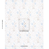 Schumacher Khilana Floral Sky Wallpaper - Eade's Wallpaper