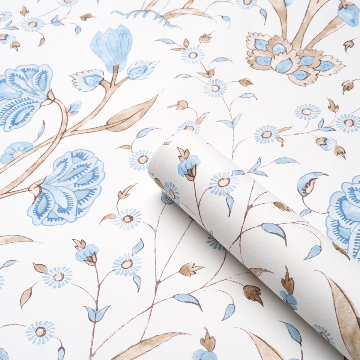 Schumacher Khilana Floral Sky Wallpaper - Eade's Wallpaper