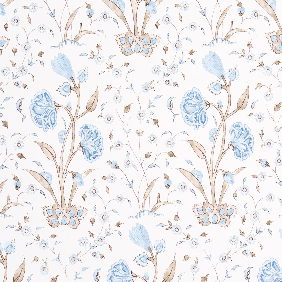Schumacher Khilana Floral Sky Wallpaper - Eade's Wallpaper