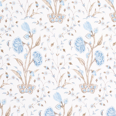 Schumacher Khilana Floral Sky Wallpaper - Eade's Wallpaper