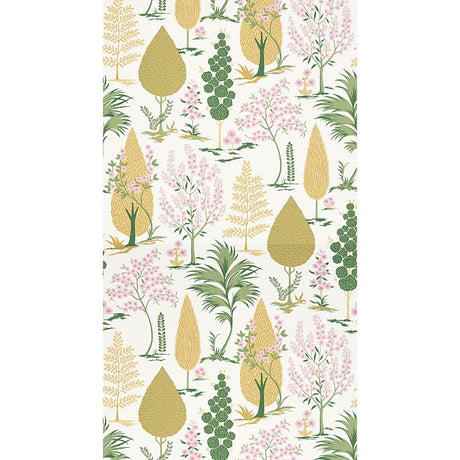 Schumacher Pandora Yellow & Pink Wallpaper - Eade's Wallpaper