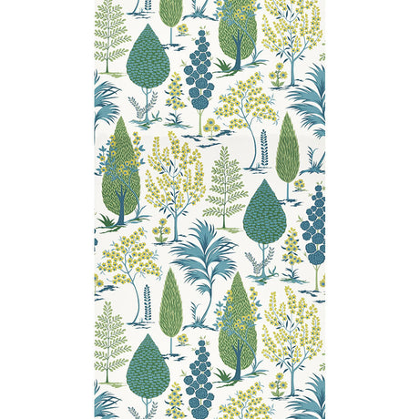Schumacher Pandora Peacock Wallpaper - Eade's Wallpaper