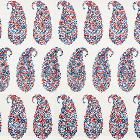 Schumacher Shirala Paisley Delft & Rose Wallpaper - Eade's Wallpaper