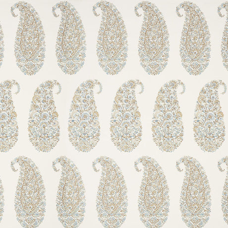 Schumacher Shirala Paisley Aqua Wallpaper - Eade's Wallpaper