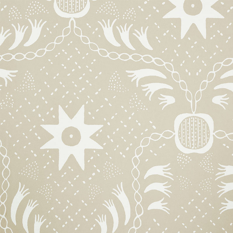 Schumacher Lancaster Sand Wallpaper