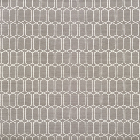 Schumacher Modern Trellis Sisal Charcoal Wallpaper - Eade's Wallpaper