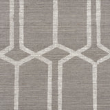 Schumacher Modern Trellis Sisal Charcoal Wallpaper - Eade's Wallpaper