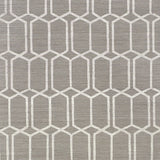 Schumacher Modern Trellis Sisal Charcoal Wallpaper - Eade's Wallpaper
