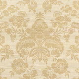Schumacher Simone Damask Grasscloth Gold Wallpaper - Eade's Wallpaper