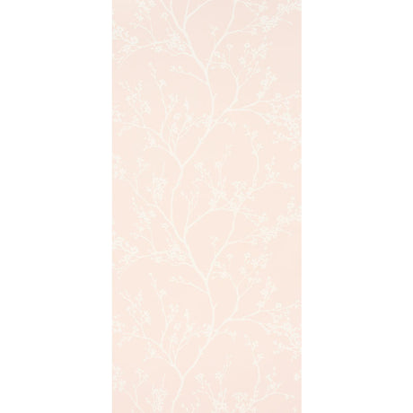 Schumacher Twiggy Vinyl Blush Wallpaper