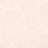 Schumacher Twiggy Vinyl Blush Wallpaper - Eade's Wallpaper