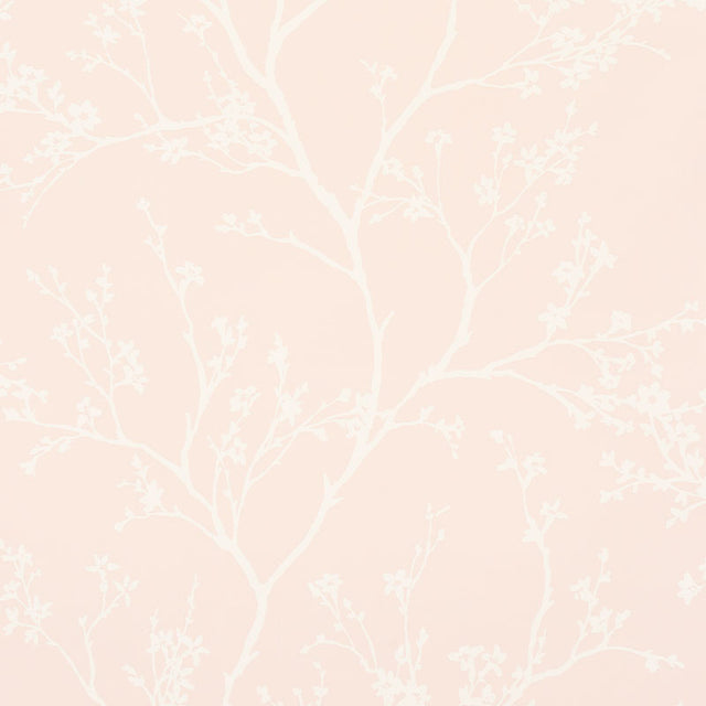 Schumacher Twiggy Vinyl Blush Wallpaper - Eade's Wallpaper