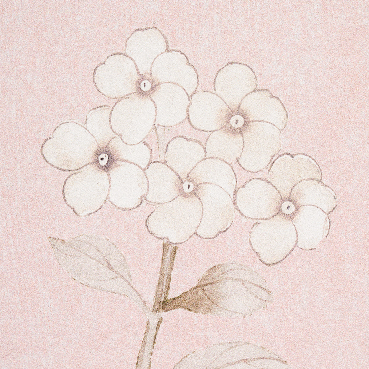 Schumacher Chinois Palais Vinyl Panel Blush Wallpaper