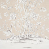 Schumacher Chinois Palais Vinyl Panel Stone Wallpaper