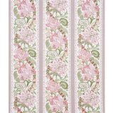 Schumacher Anjou Stripe Blush Wallpaper