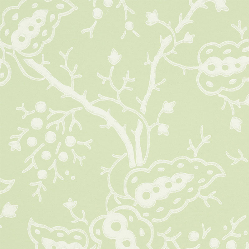 Schumacher Darby Leaf Wallpaper