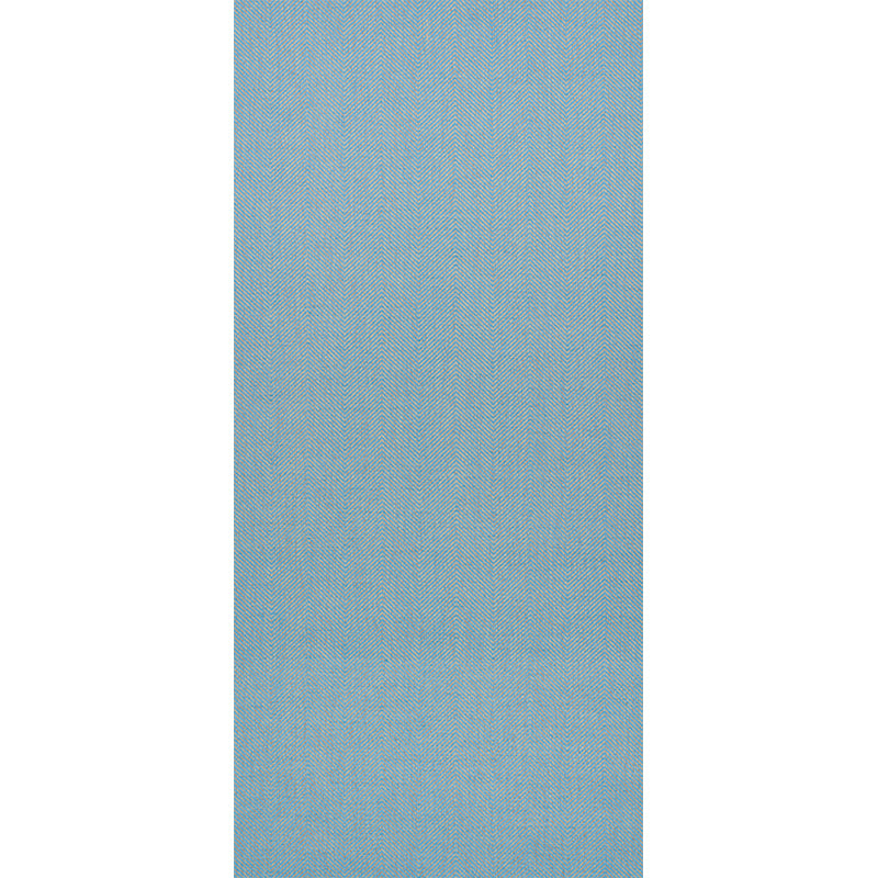 Schumacher Herringbone Paperweave Sky Wallpaper
