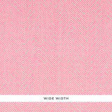 Schumacher Herringbone Paperweave Pink Wallpaper